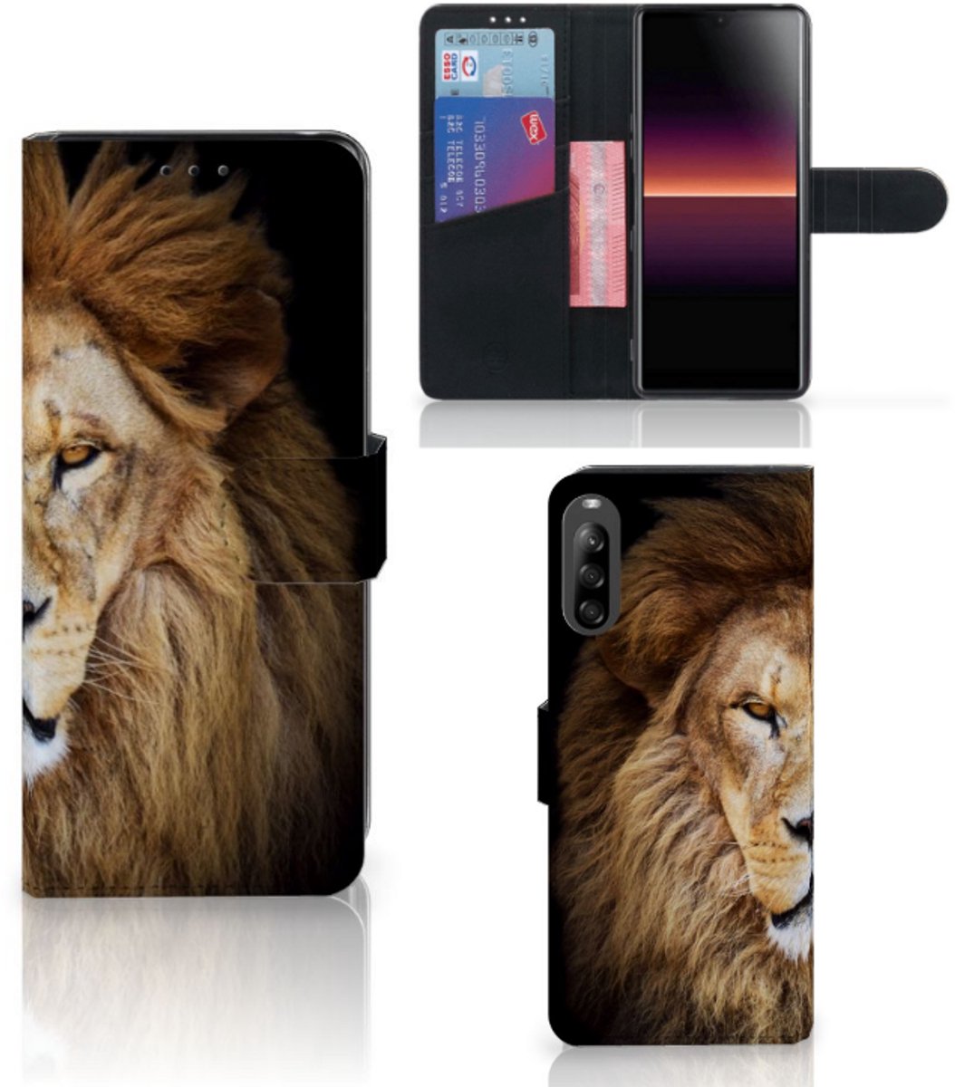 Sony Xperia L4 Telefoonhoesje met Pasjes Leeuw