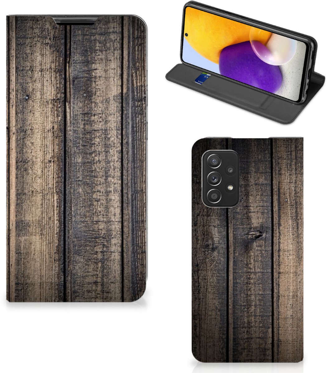 Samsung Galaxy A72 (5G/4G) Book Wallet Case Steigerhout