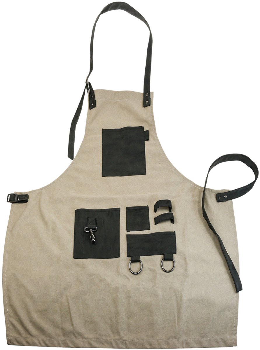Tuingereedschapstasschort tuinschort kaki 83×85cm