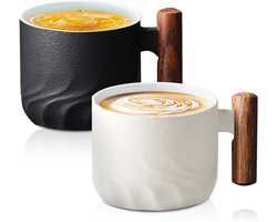 Set van 2 espressokopjes 70 ml voor cappuccino, moka en macchiato