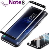 Samsung Note 8 Glazen screenprotector Samsung Galaxy 3D Screen beschermende Glas explosieveilige gehard glas Cover Film Zwart