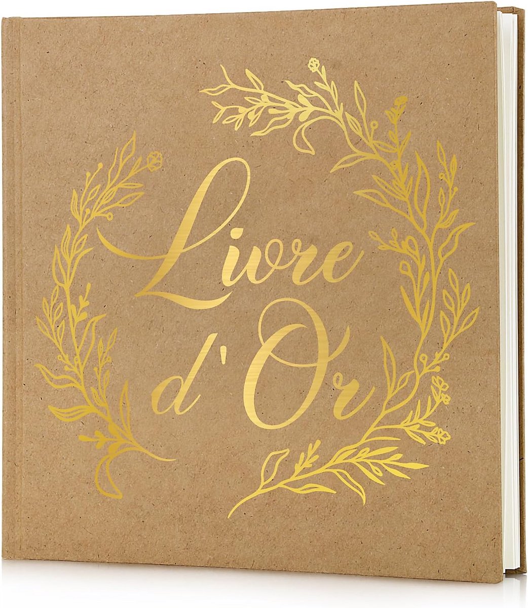 Gastenboek Hardcover voor Bruiloft, Verjaardag, Doop en Pensioen - 60 Pagina's
