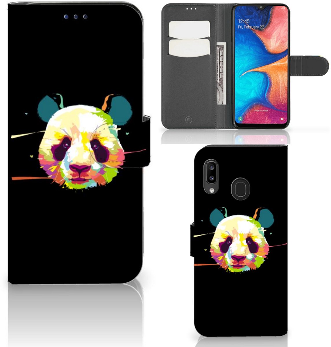 Samsung Galaxy A30 Leuk Hoesje Panda Color