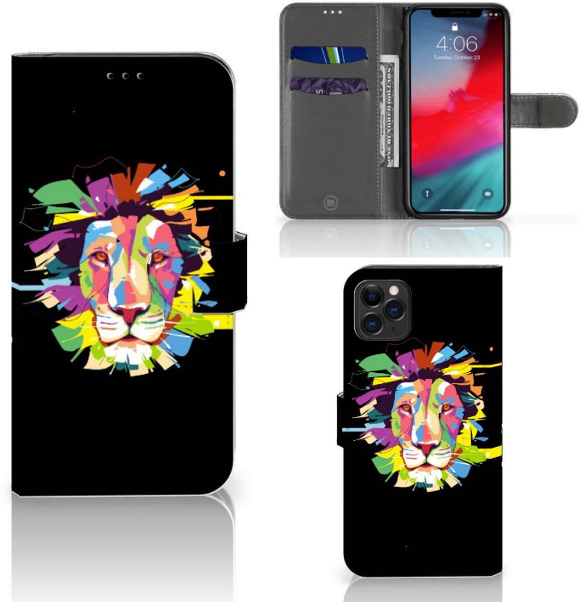 Apple iPhone 11 Pro Max Leuk Hoesje Lion Color