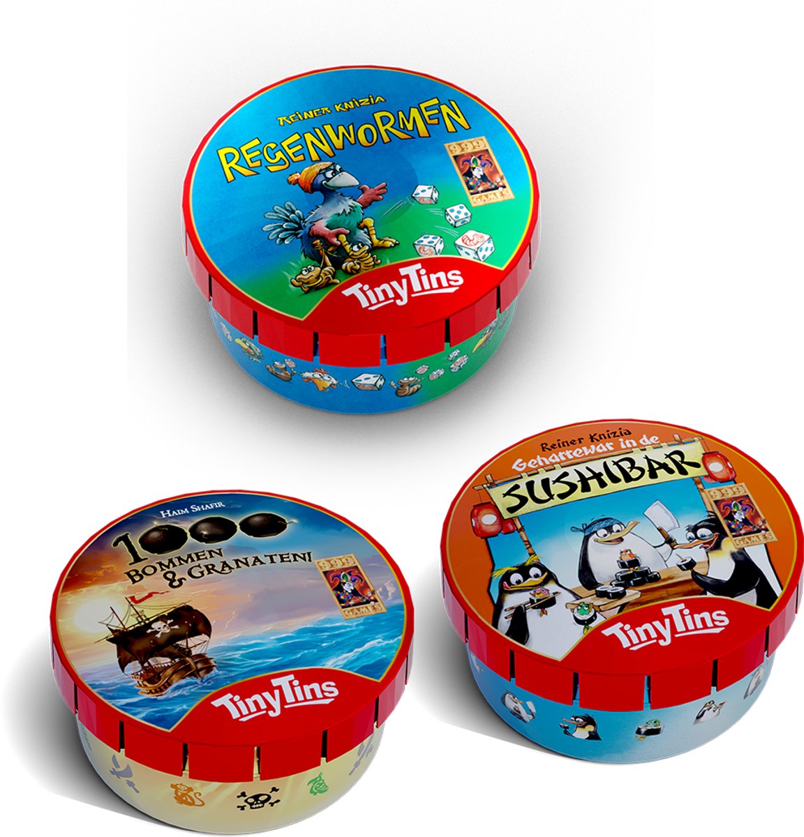 999 Games - Tiny Tins: Vlotte Geesten - Kaartspel - Ideaal om overal mee naartoe te nemen - Reisspel - Familiespel - Klein cadeautje — afbeelding 6
