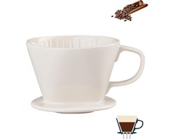 Handmatige Giet Over Koffiezetapparaat - Porselein Brouwmachine voor 2-4 Kopjes