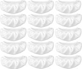 15-pack stoomreinigingsdoekjes - Universele microvezeldoekjesset - Vervangende doekjes voor stoomreinigers - Voor alle handheld stoomreinigers - Wasbare - herbruikbare vervangende doekjes (15-pack - Wit)