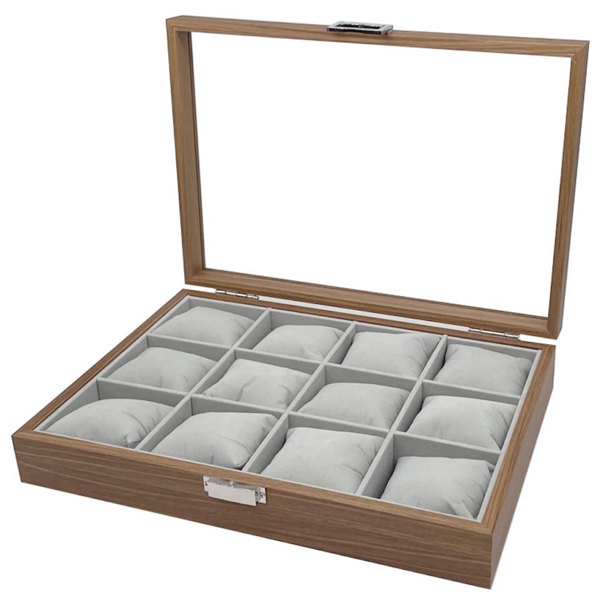 Houten horlogekoffer voor 12 horloges - Stijlvolle horlogeopslag en presentatie
