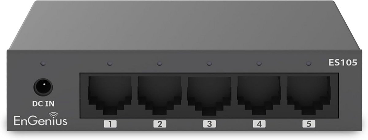 5-poorts Gigabit switch met plug-and-play installatie | Stille werking zonder ventilator | Energiezuinig IEEE 802.3az