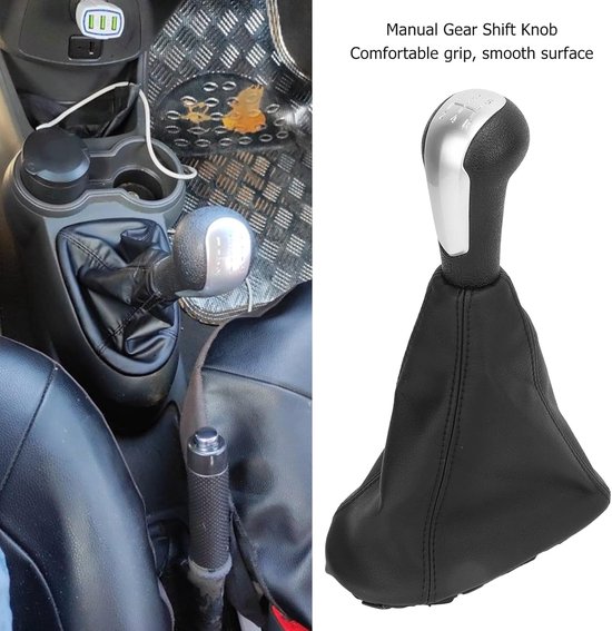 Handmatige Versnellingspookknop voor Auto - Comfortabele en Eenvoudige Installatie van Merkloos — afbeelding 3