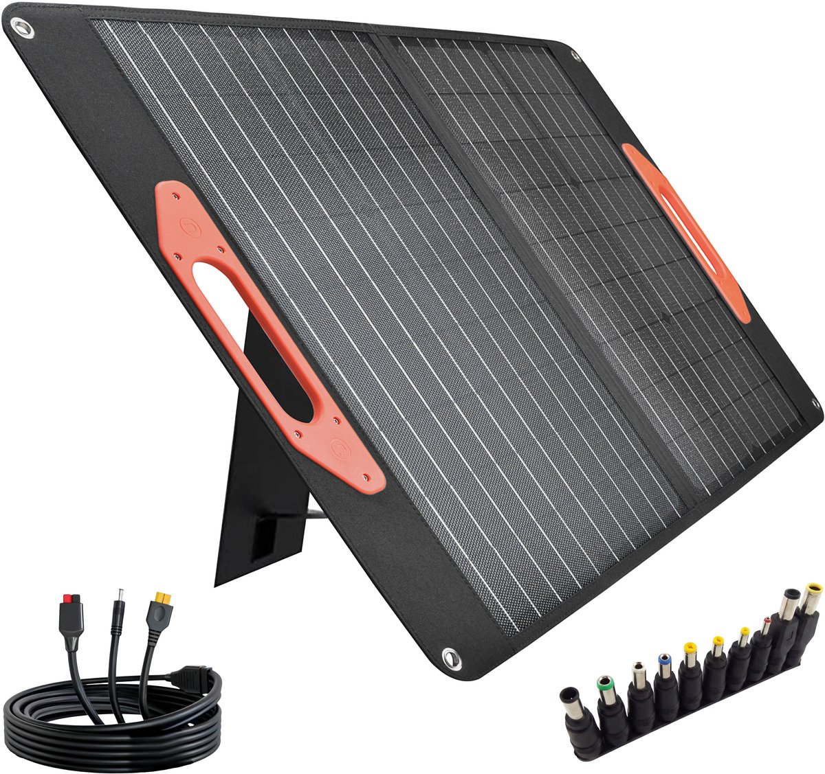 SimpSune Opvouwbaar Zonnepanelen 60W - Noodpakket & Kamperen Outdoor - Geschikt voor Smartphone, Tablet & Powerbank - ETFE, IP65 regenbestendig, USB & DC Output