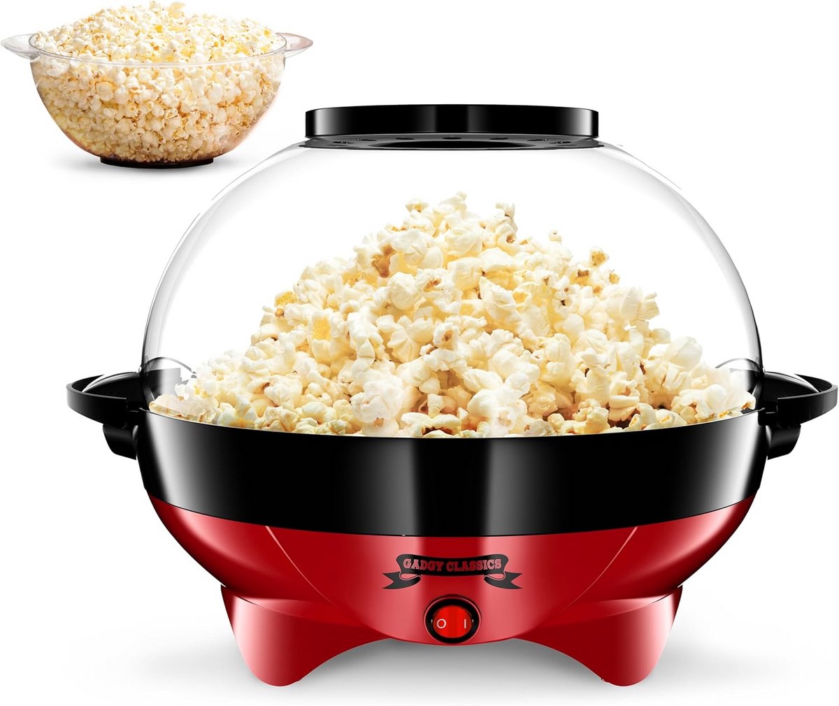 Popcorn machine - Popcornmaker zonder olie - Popcornpan feest en kinderen - Keukentool