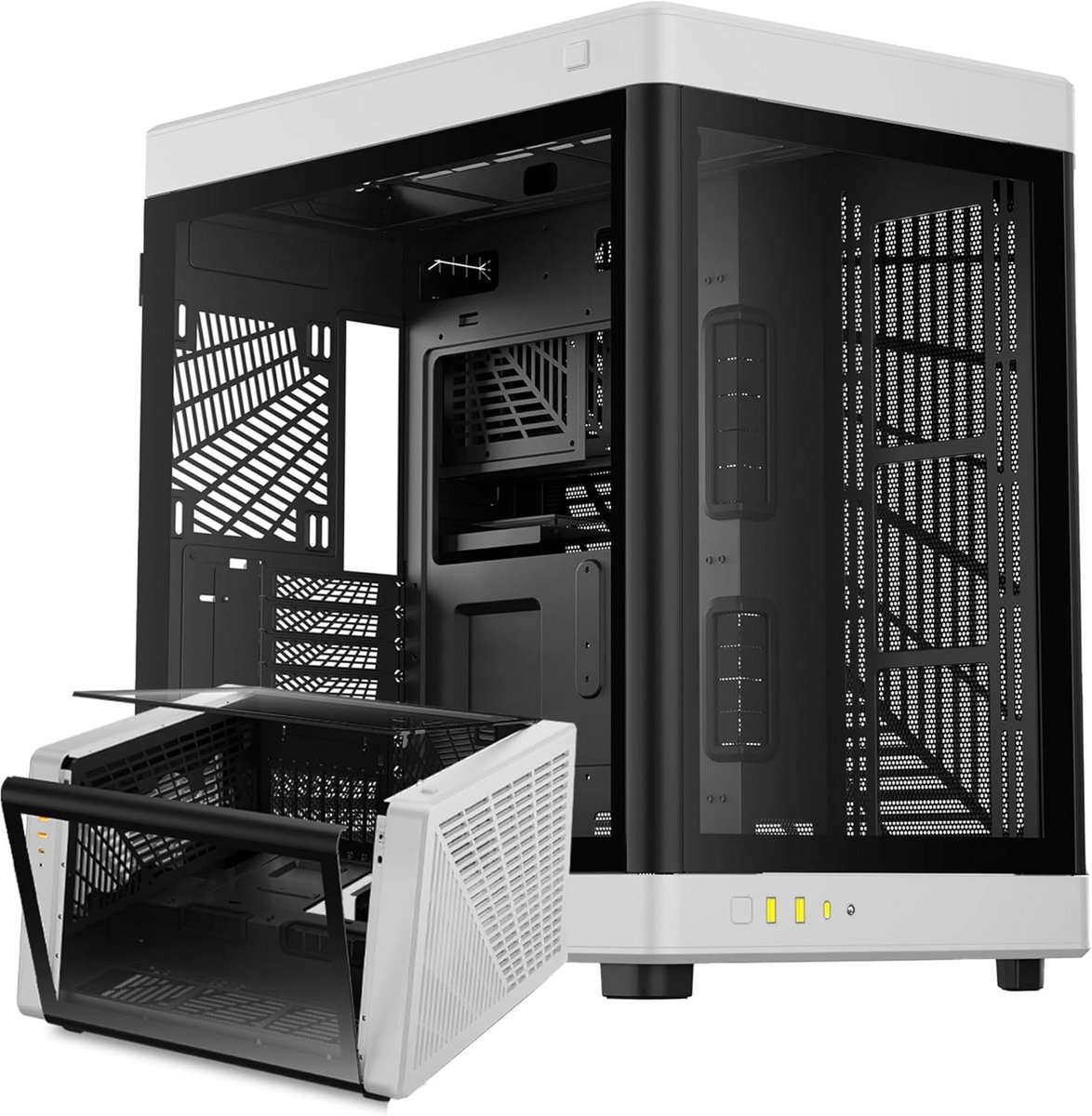 Gaming PC Behuizing met Dubbele Oriëntatie en Gehard Glas