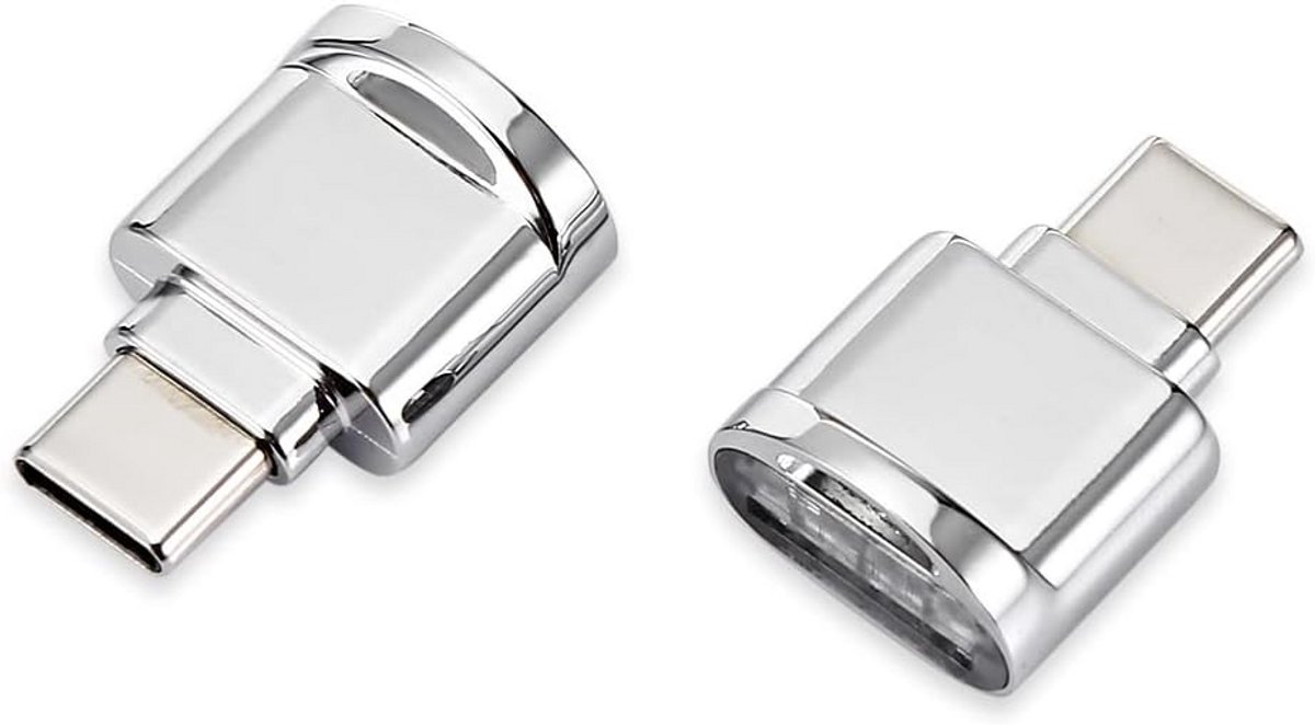 USB-C naar Micro SD Kaartlezer Adapter - 2 Stuks