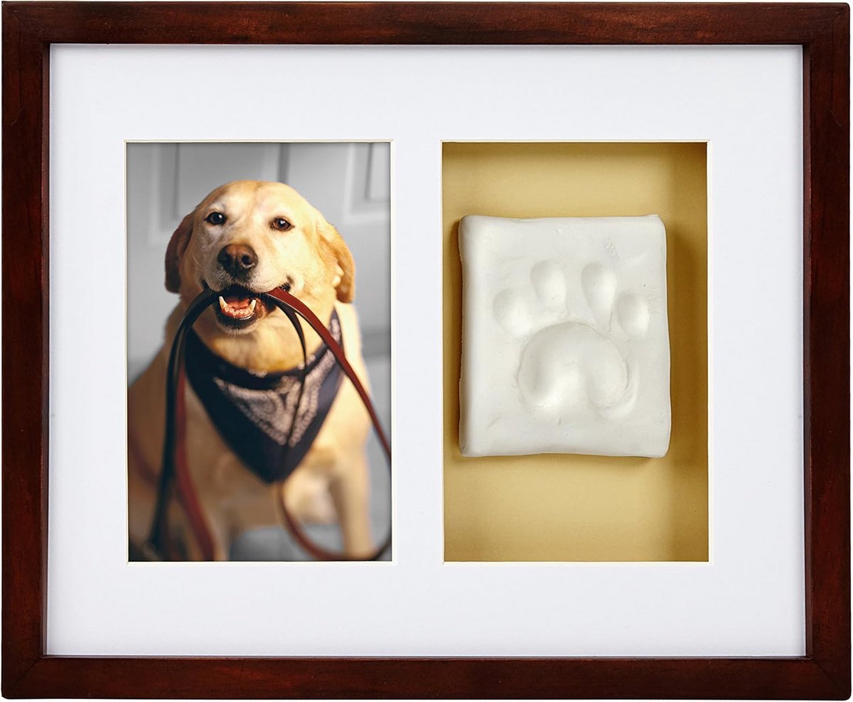 Hond of Kat Pootafdruk Wandframe met Klei Afdruk Set