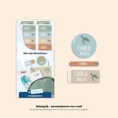 Goedgemerkt - Naamsticker Voordeelset Thema - 58 Labels - Vaatwasser- en magnetronbestendig - Multicolor