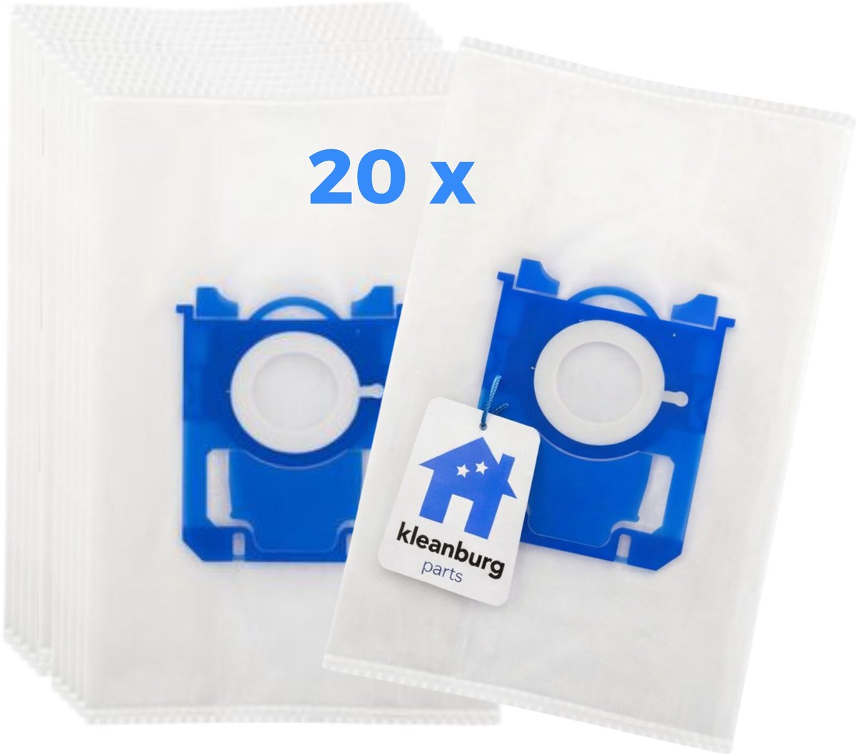 Kleanburg® - Geschikt voor AEG VX 6 X Force - Stofzuigerzakken - 20 stuks