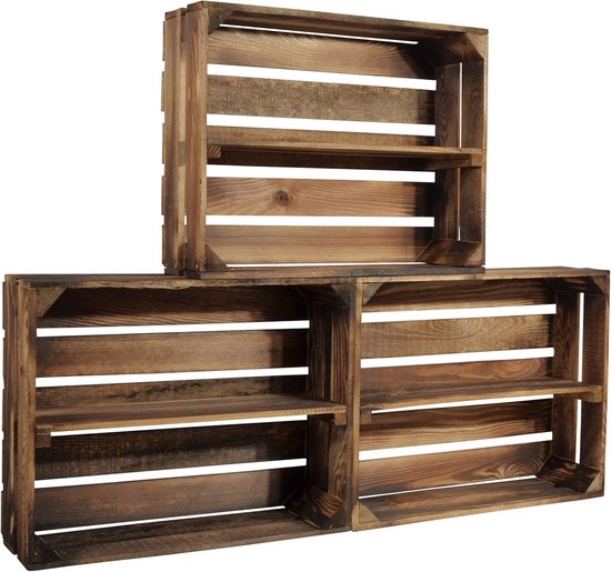 Houten Rekken Set - Multifunctioneel Meubel voor Creatieve Decoratie | bol