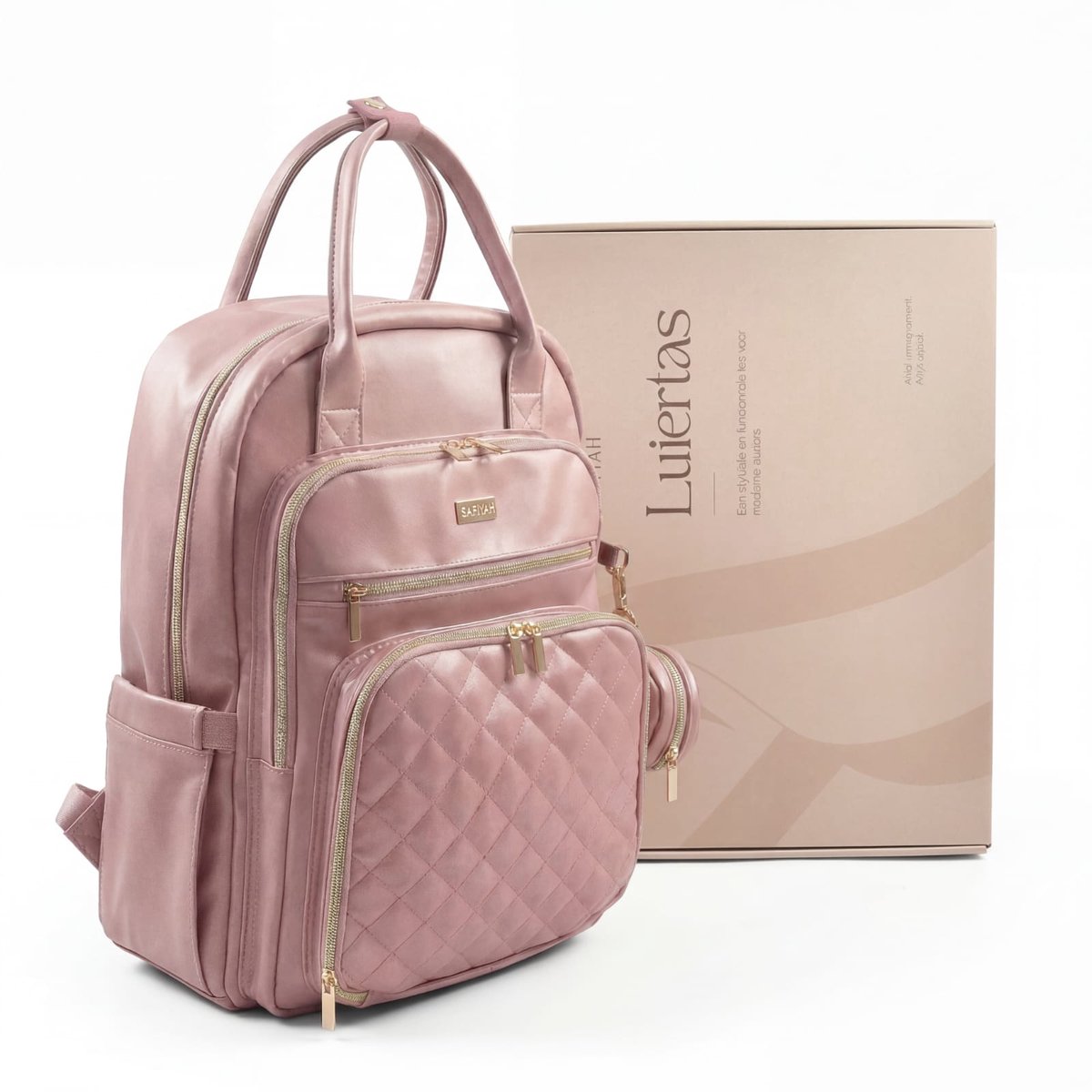Safiyah Luiertas Rugzak Roze