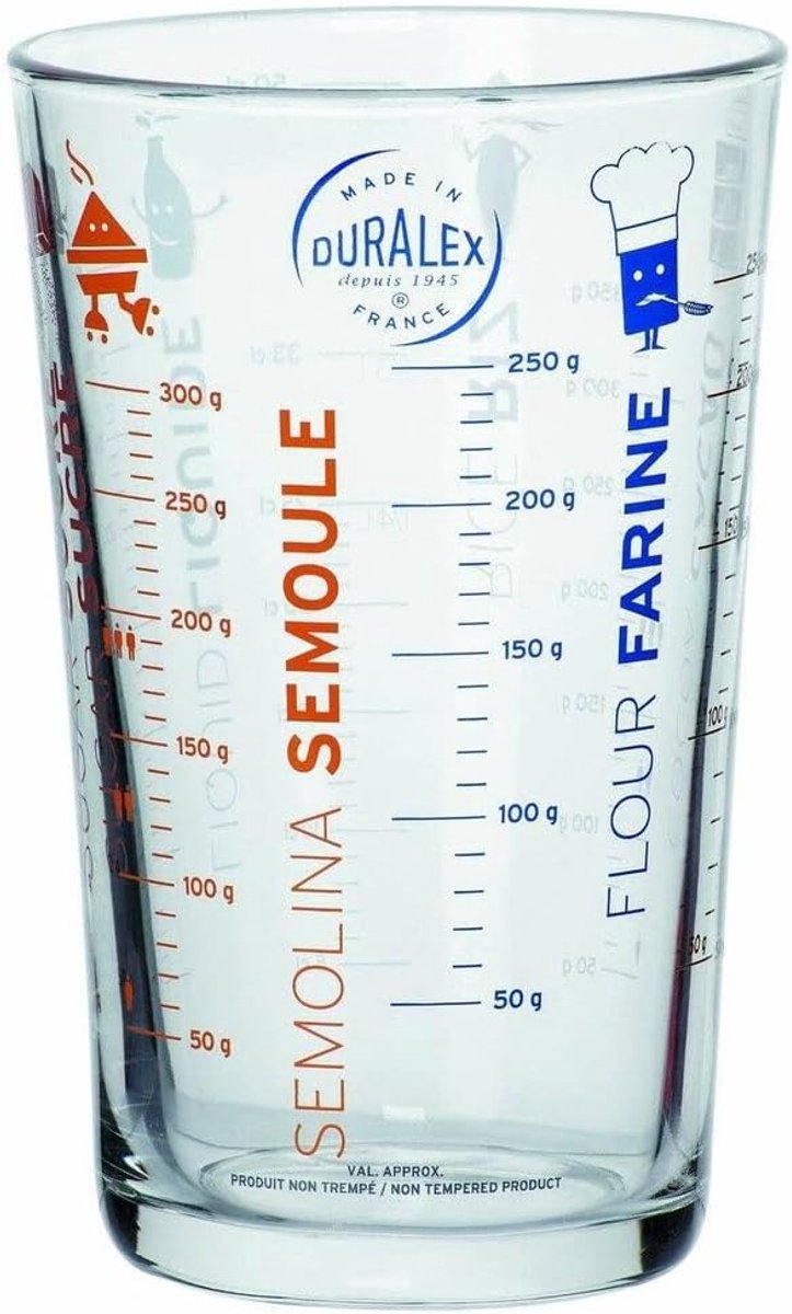 Transparante maatbeker van 9 cm van gehard glas - Ideaal voor elke keuken