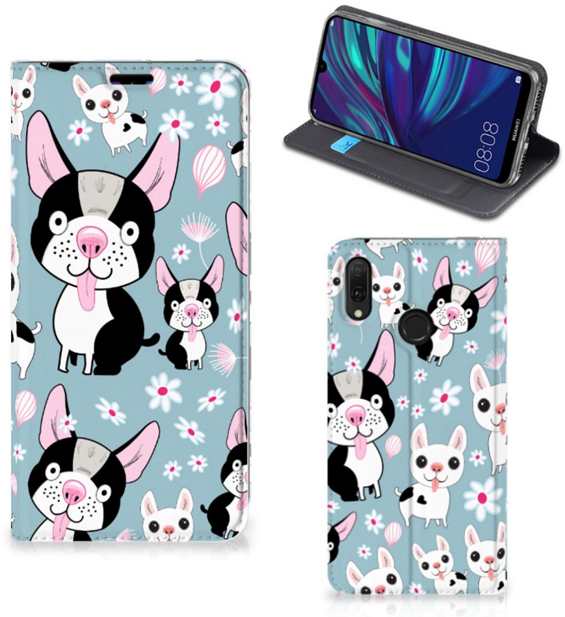 Huawei Y7 hoesje Y7 Pro (2019) Hoesje maken Hondjes