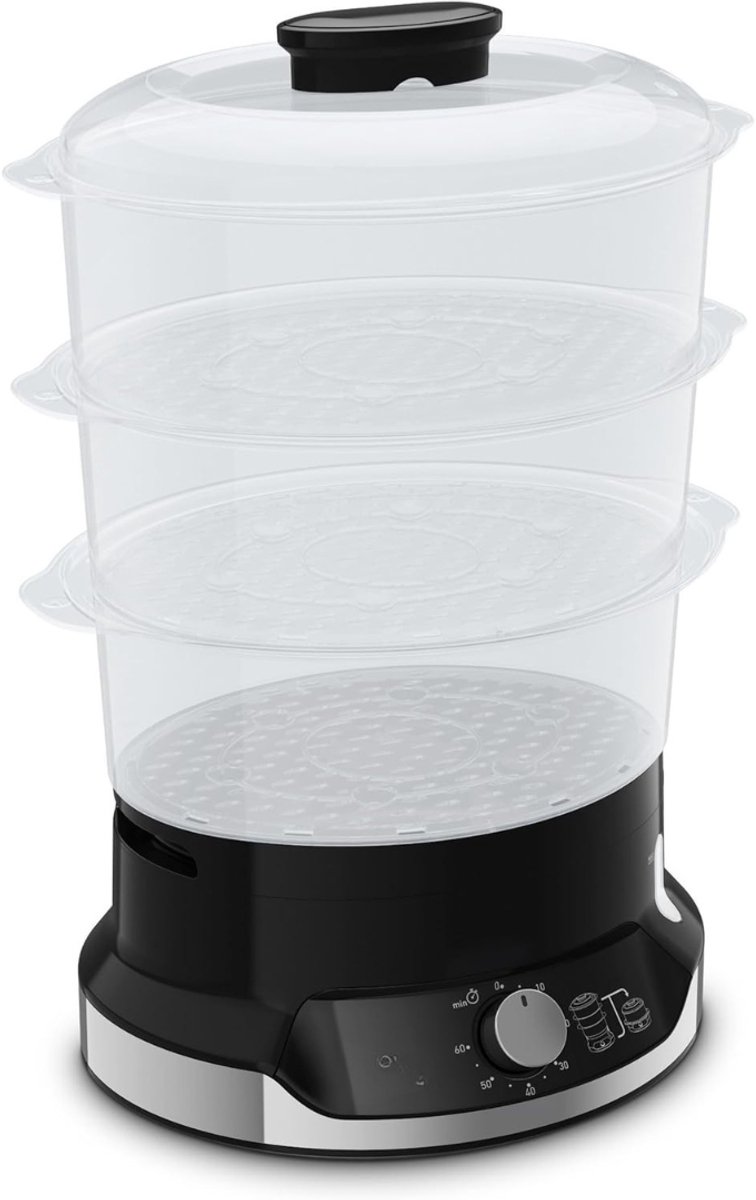 DYNA® Stoomkoker - Stoomkokers - Stoompan - Wit - 27cm x 31cm x 28cm