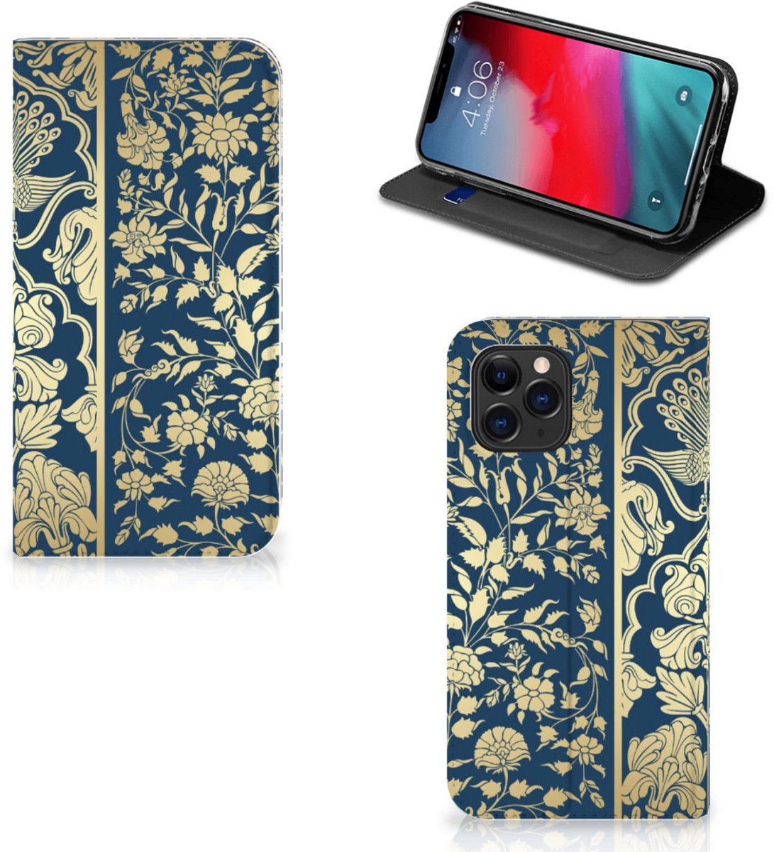 Apple iPhone 11 Pro Smart Cover Beige Flowers
