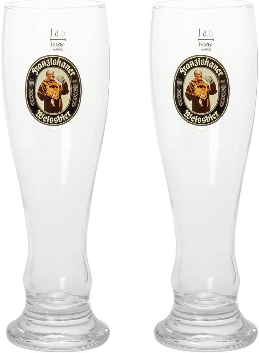 Dubbelpak witbierglazen voor een perfecte bierervaring