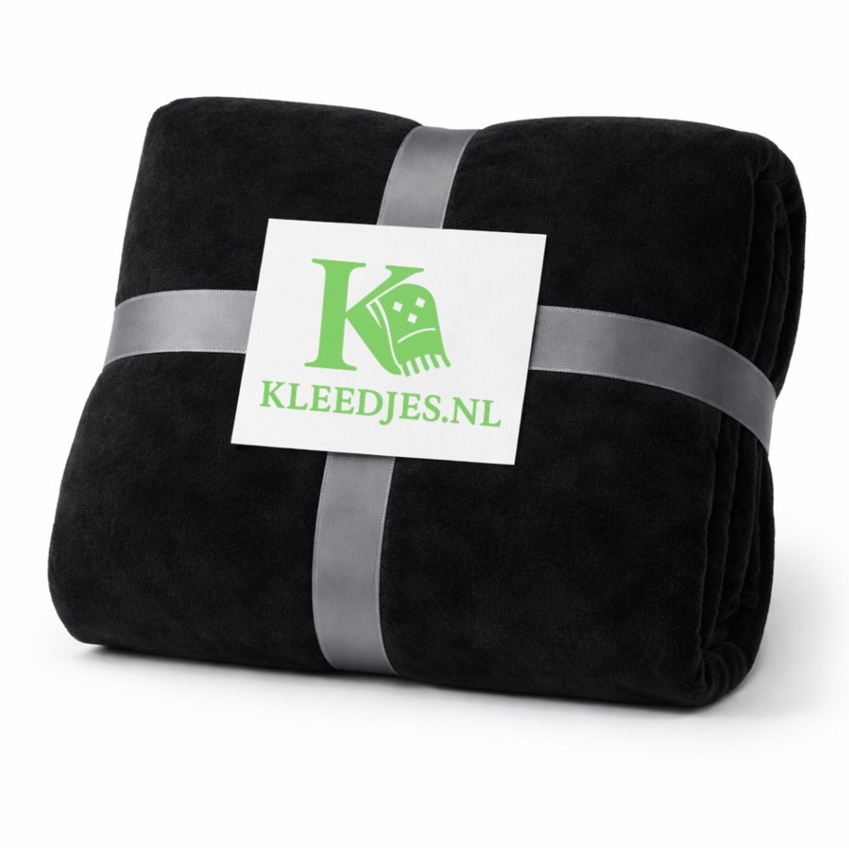 Fleece deken 150x200 cm – Zacht & comfortabel – Plaid voor bank en bed – Zwart