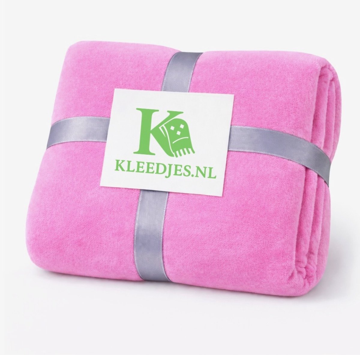 Fleece deken 150x200 cm – Zacht & comfortabel – Plaid voor bank en bed – Roze