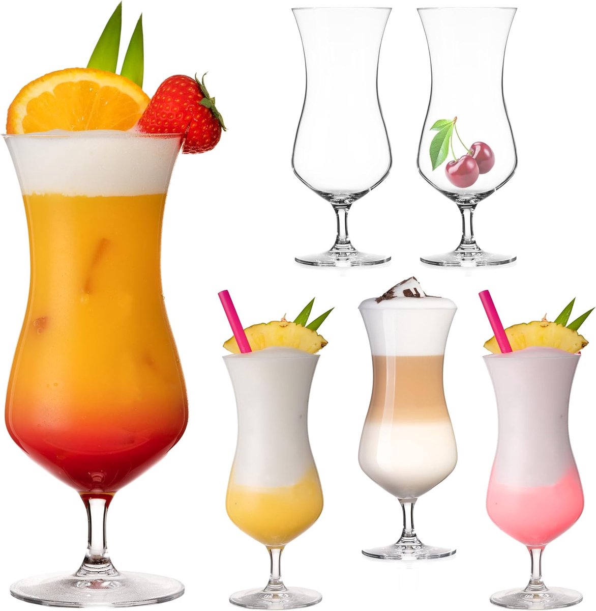 Cocktailglazen 500 ml set van 6 - Kristalglas voor cocktails en andere dranken