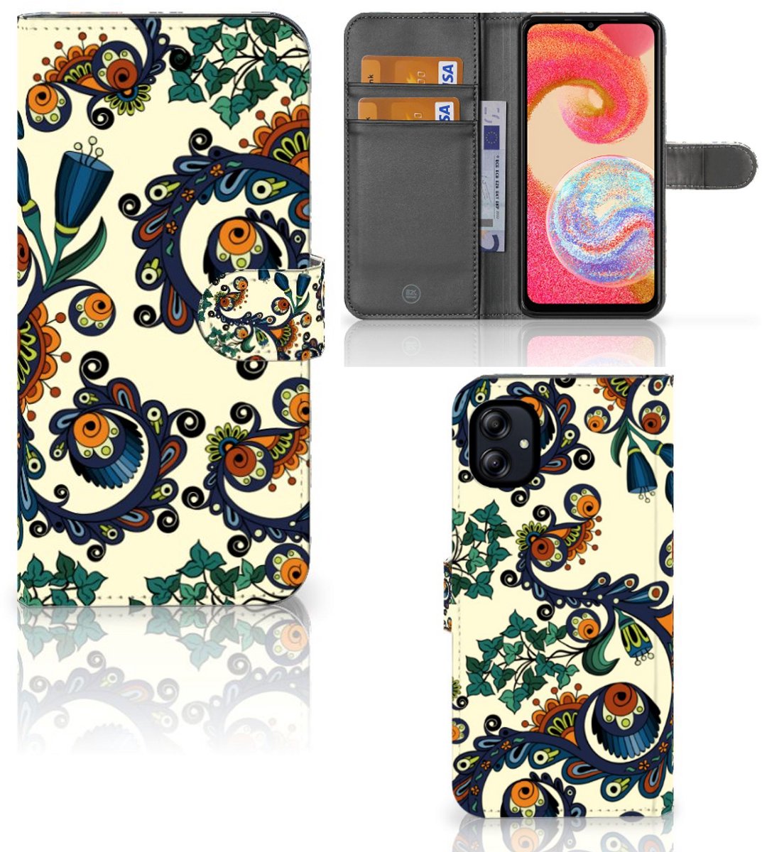 Wallet Case Samsung Galaxy A04e Barok Flower
