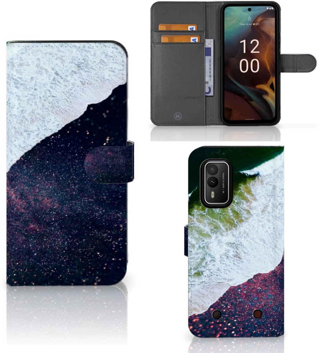 Nokia XR21 Book Case Sea in Space
