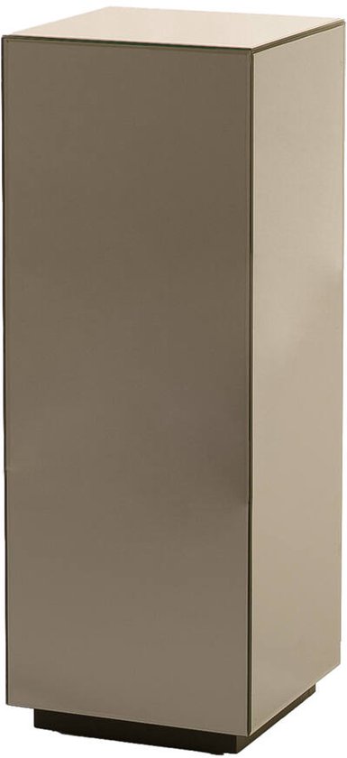 DAXTON zuil bruin glas 30x30x80 cm rechthoekige sokkel - Light & Living