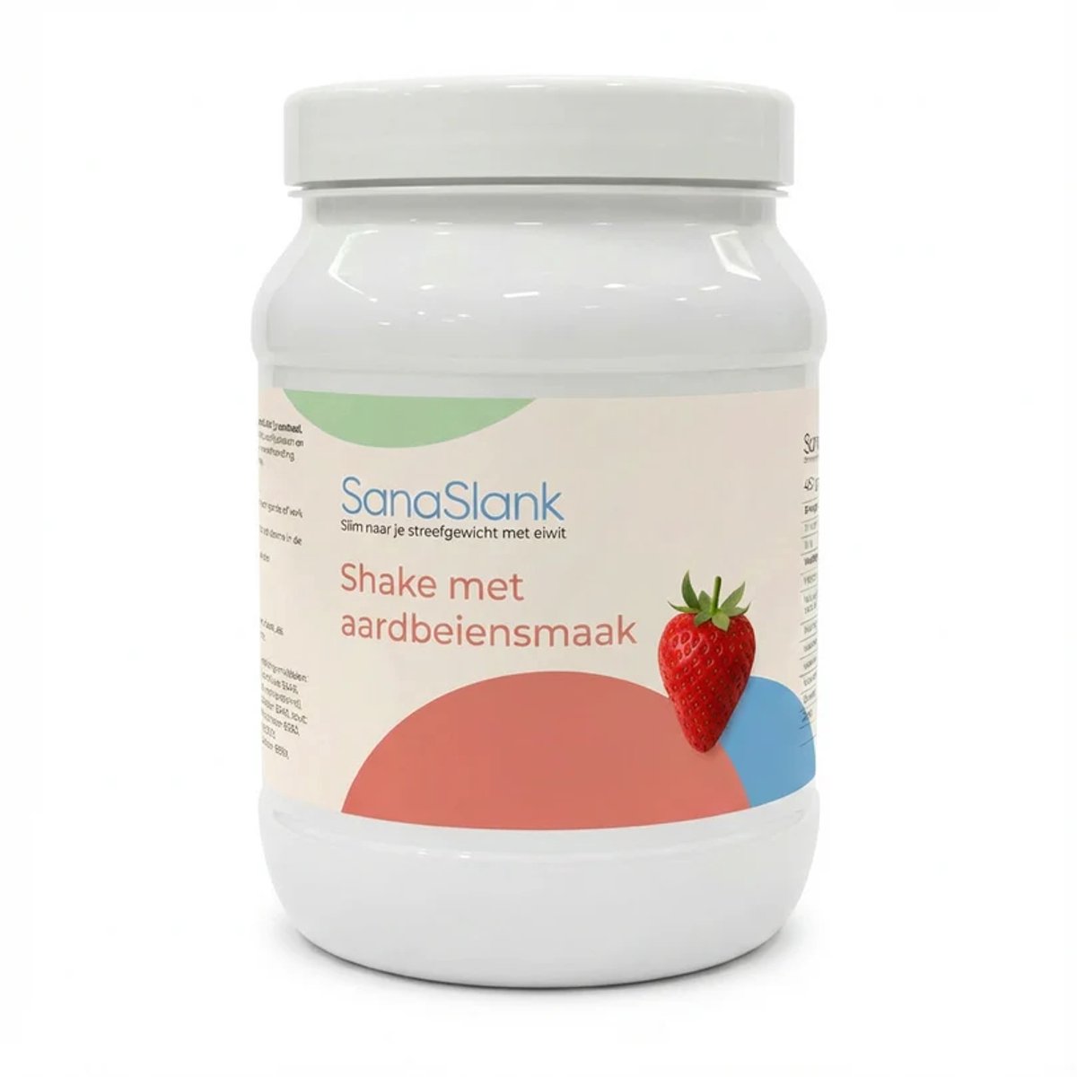 SanaSlank Shake Aardbei 450g - Eiwitdieet - High Protein - Afvallen - Ultra Low Carb