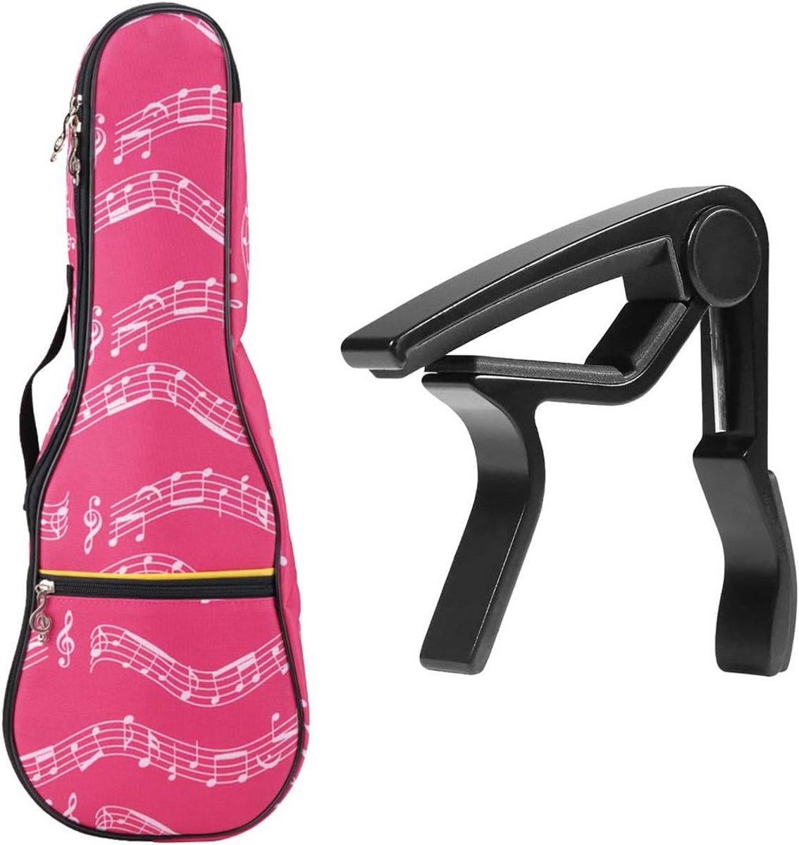 Ukelele Gig Bag - 21 Inch - Roze - Waterdichte Tas met Verstelbare Schouderriem