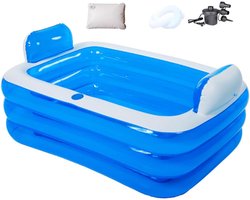 DYNA® Jacuzzi Opblaasbaar - Jacuzzi - Blauw -‎160cm x 120cm x 60cm