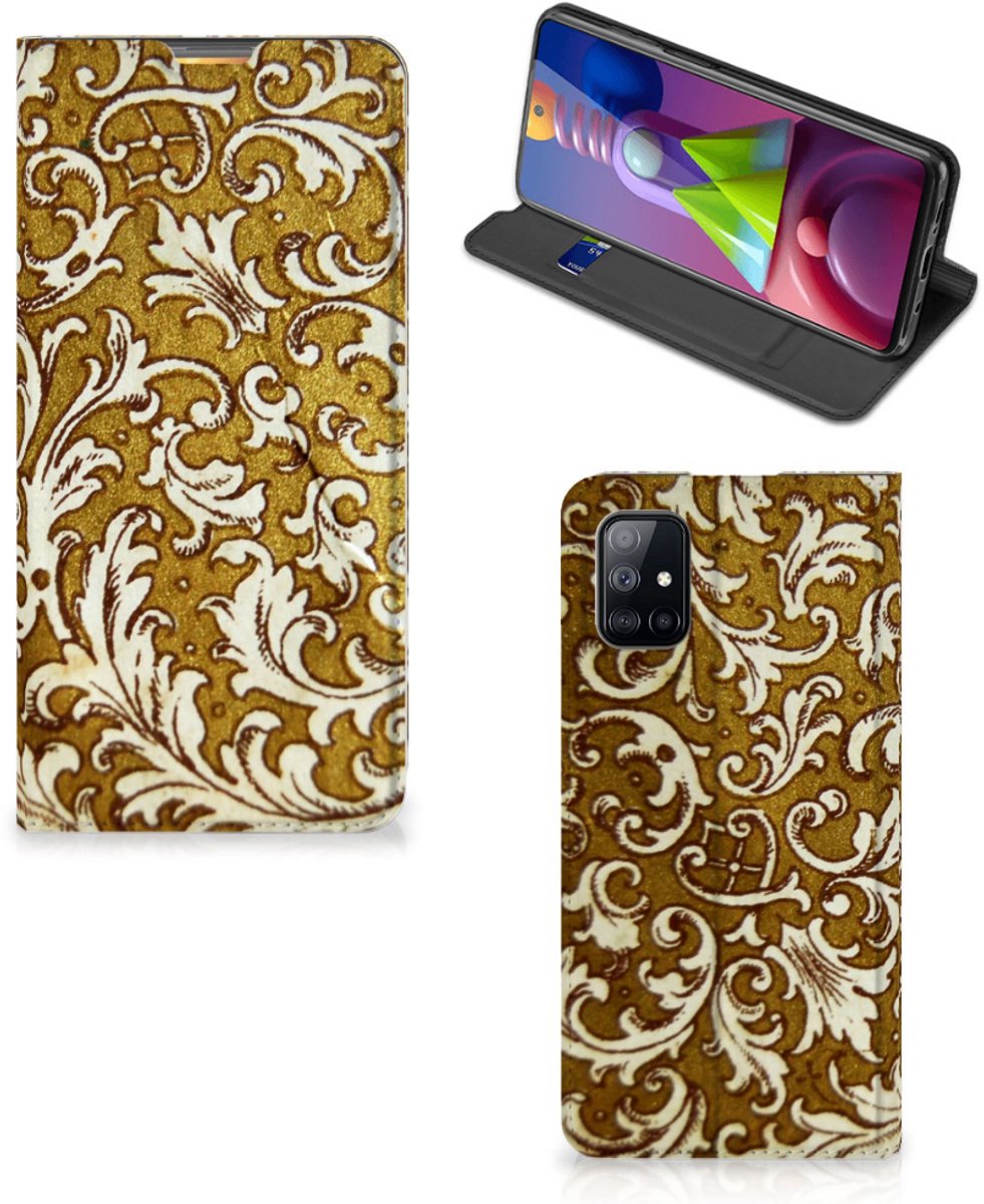 Telefoon Hoesje Samsung Galaxy M51 Barok Goud
