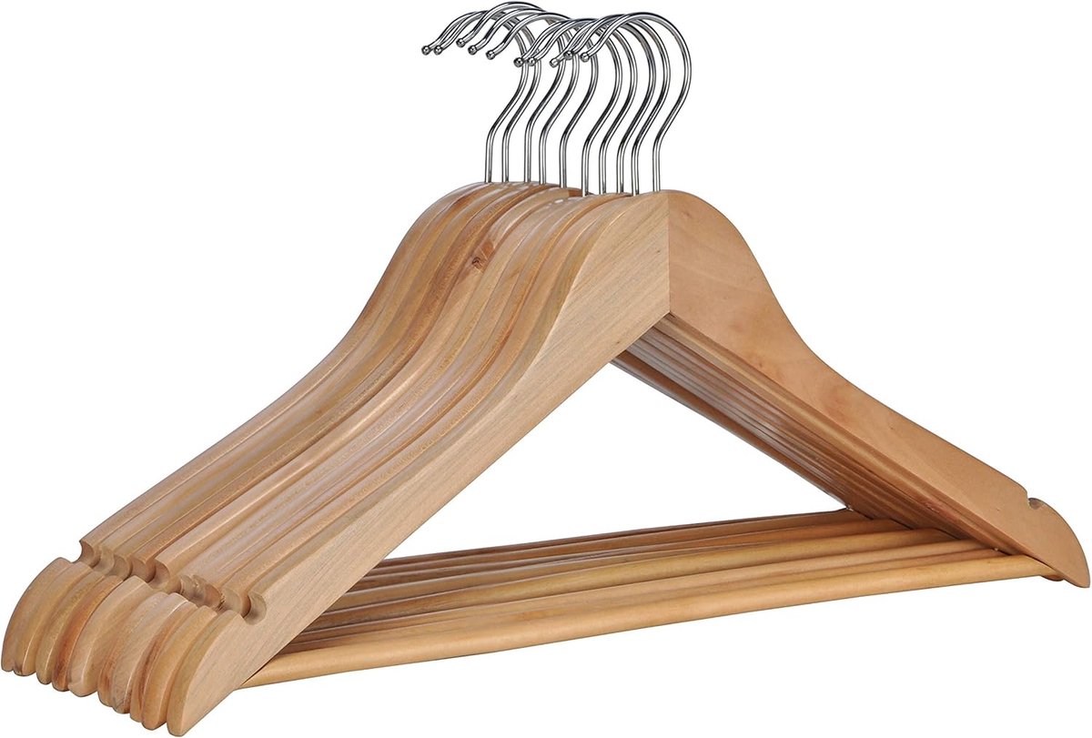Kledinghanger - Hout - Set van 10