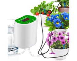 Automatisch Bewateringssysteem - Watergeeftimer - Waterbesparend en Efficiënt - voor 8 Potplanten - voor Binnen, Balkon, Tuin