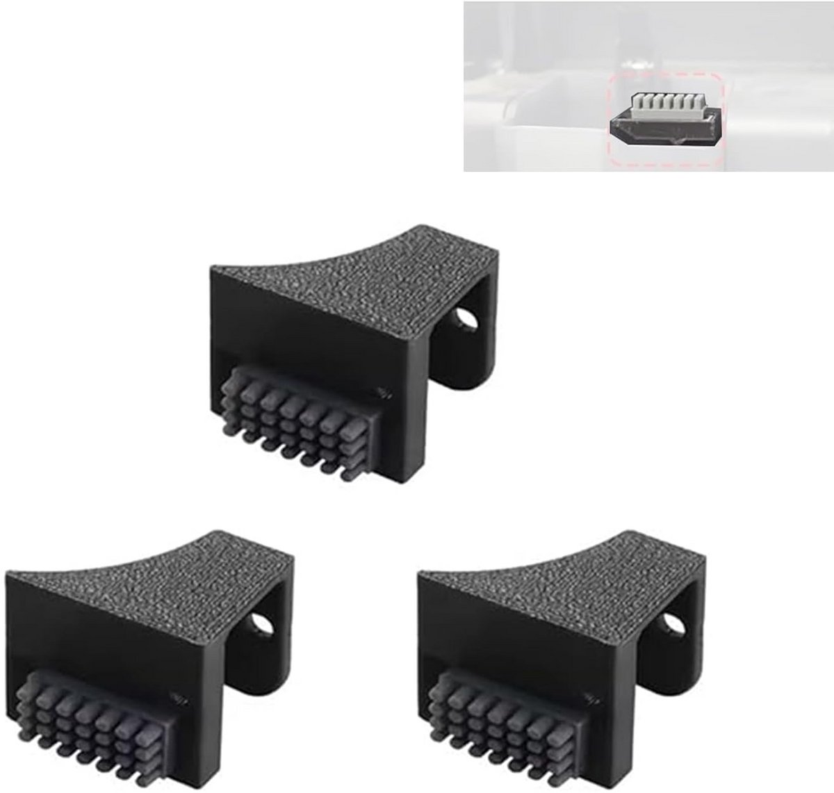 Siliconen Borstel voor 3D Printer Nozzles - Reinigingsset (3 Stuks)