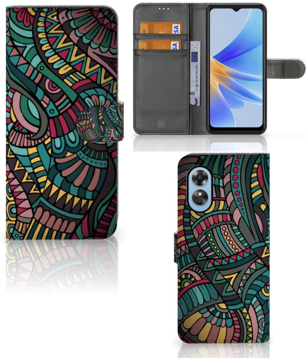 OPPO A17 Telefoon Hoesje Aztec