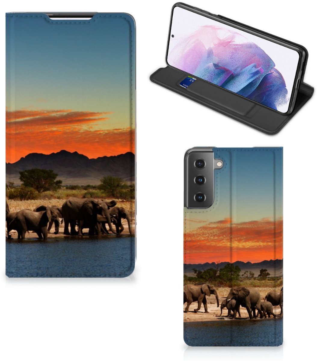 Samsung Galaxy S21 Plus Hoesje maken Olifanten