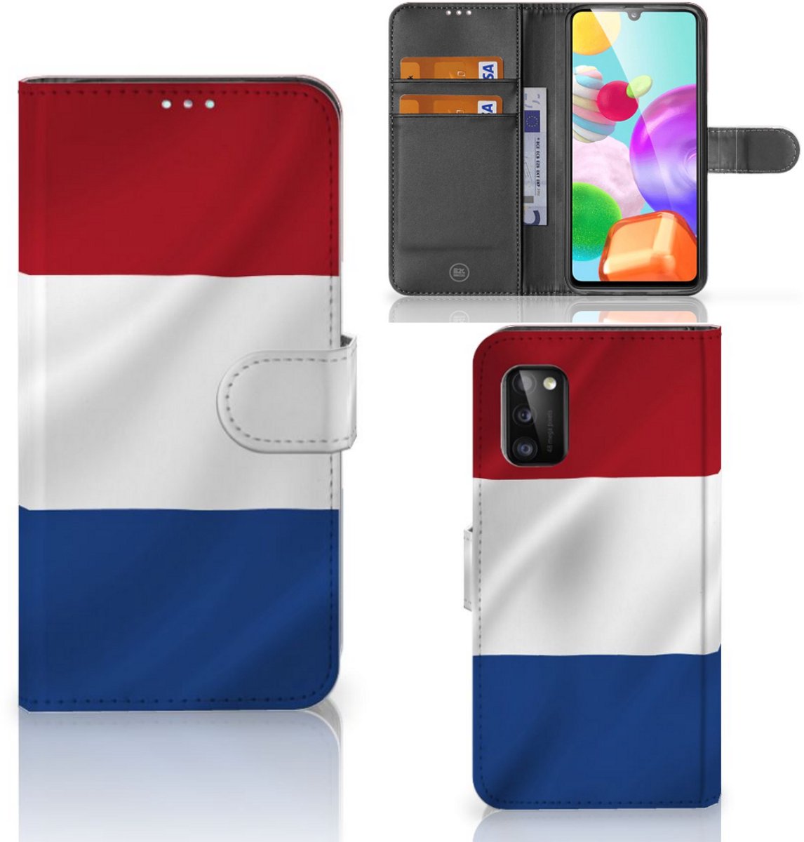 Samsung Galaxy A41 Bookstyle Case Nederlandse Vlag