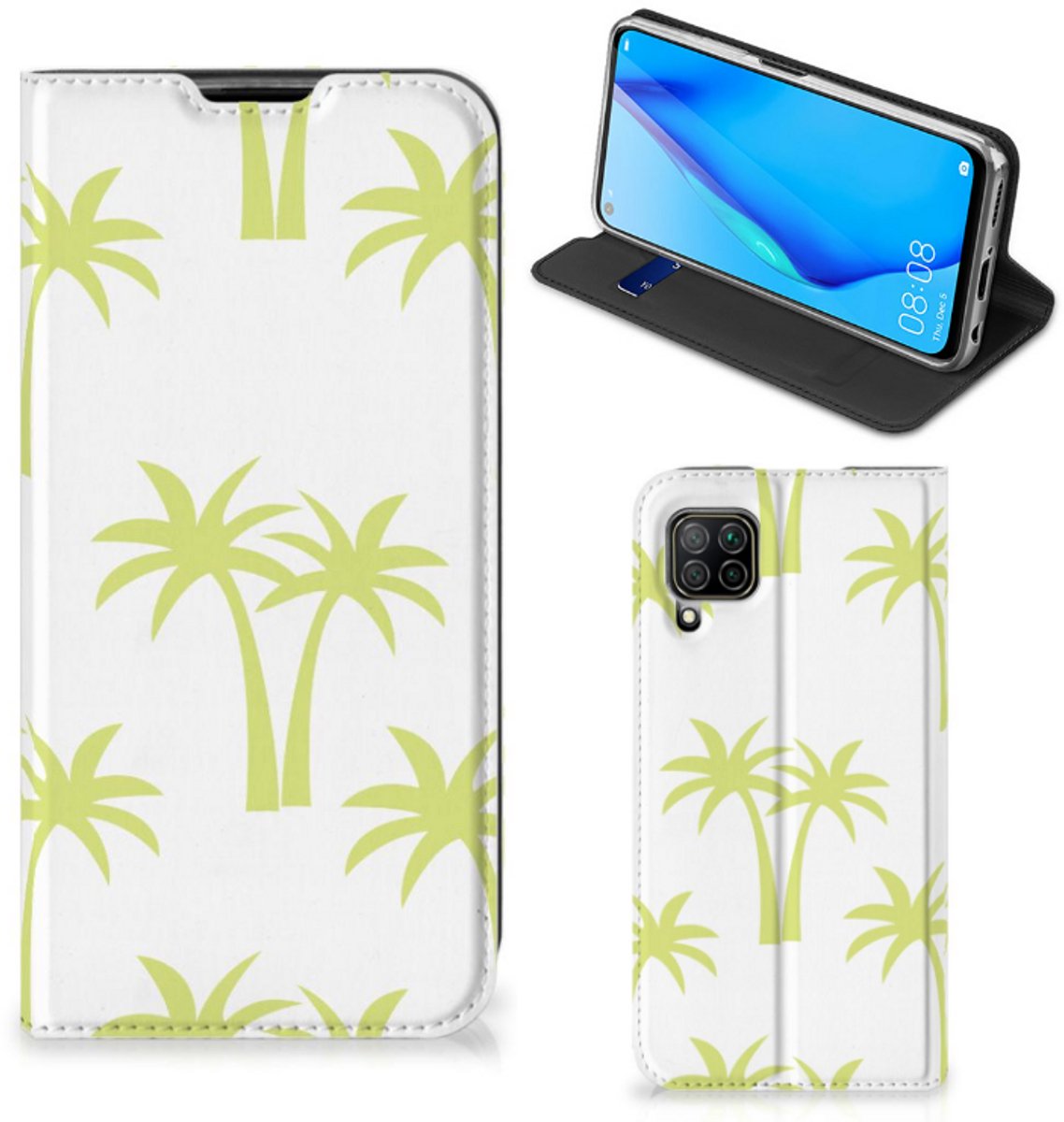 Huawei P40 Lite Smart Cover Palmtrees