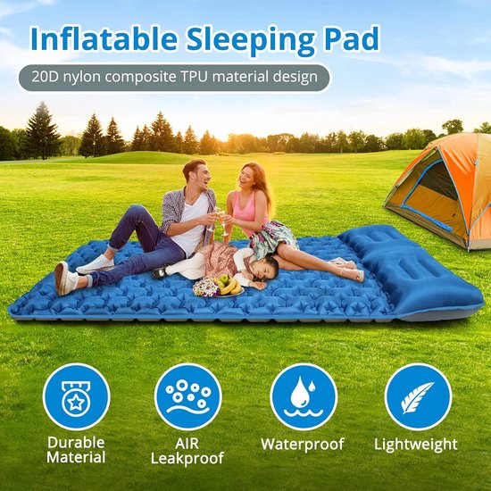 Zelfopblazende Campingmat voor Outdoor Avonturen van Merkloos — afbeelding 5