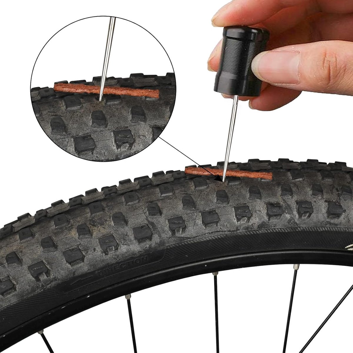 Tubeless Fietsband Reparatiekit met 5 Spek Strips en Invoertool