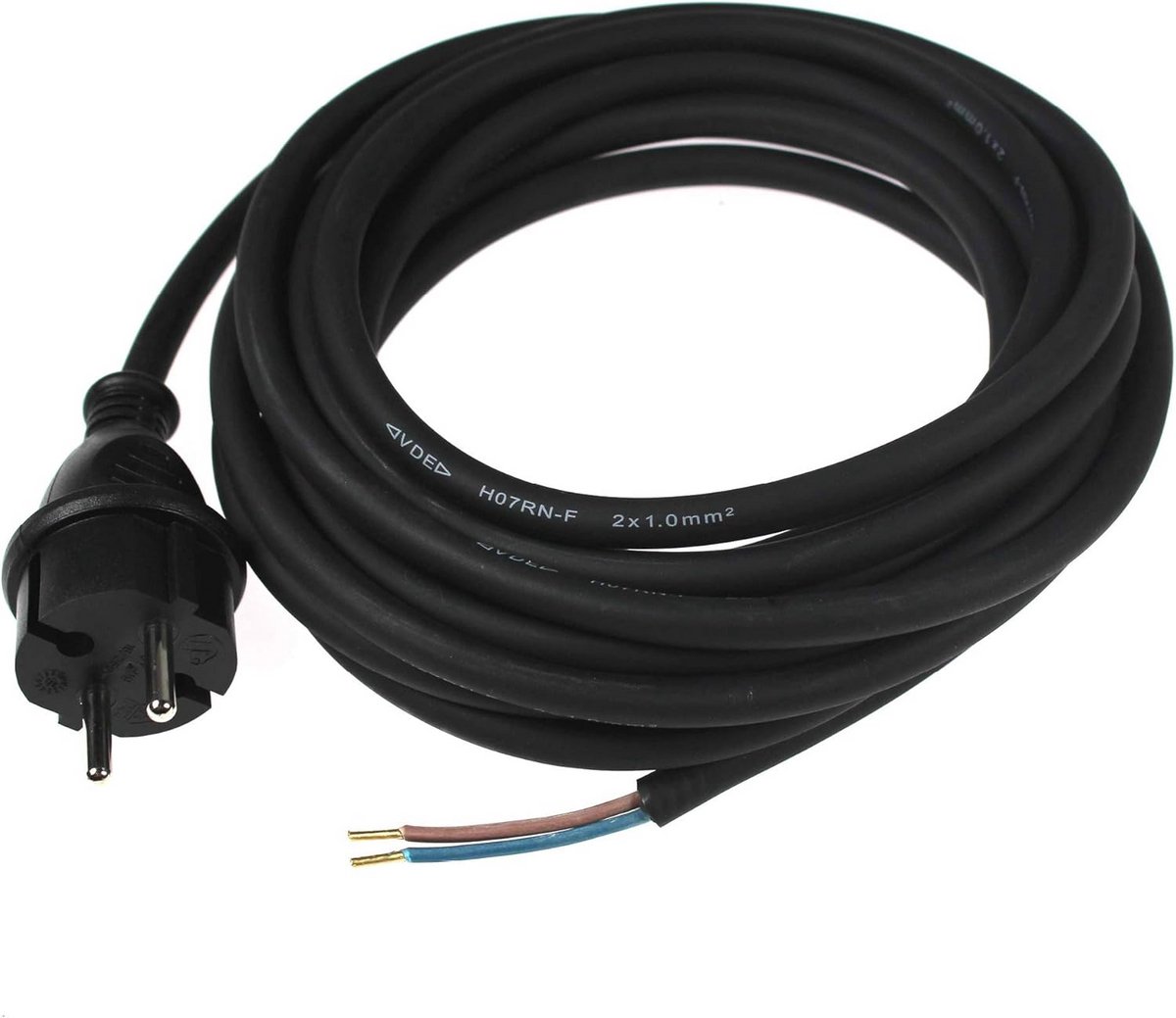 Aansluitkabel met Beschermende Contactstekker, IP44, 230 V/16 A, 5 meter Rubberen Slanglengte