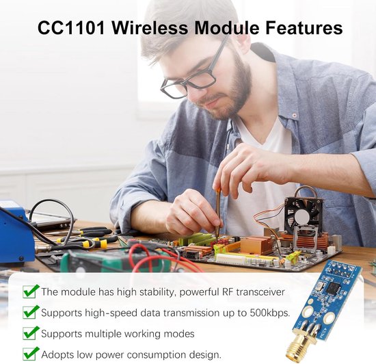 Draadloze RF-transceiver module 433MHz voor Arduino | bol