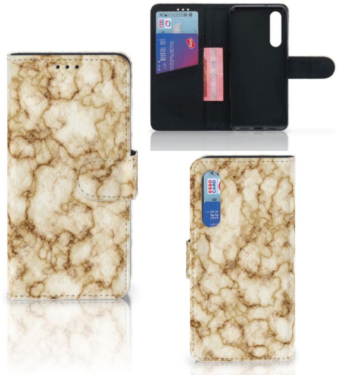 Xiaomi Mi 9 SE Bookcase Marmer Goud